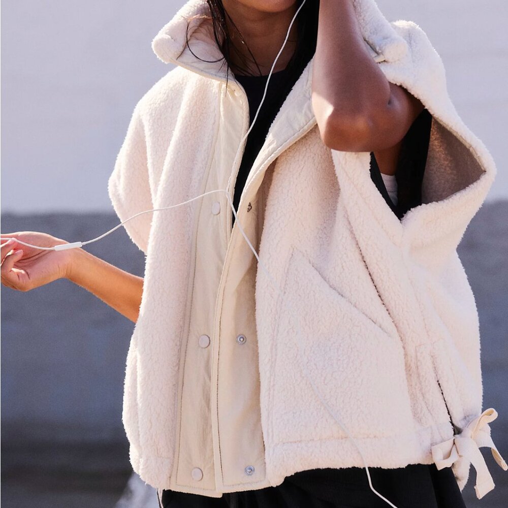 NWT Free People FP Movement Women's Scout It Out Fleece Vest — Size XS